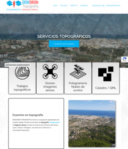 captura de pantalla web denidron.es