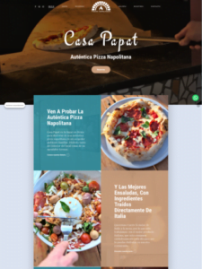 diseño web restaurante casa papat
