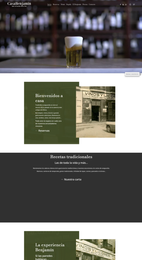 Screenshot 2022-10-11 at 13-32-59 Bodega Casa Benjamín - Restaurante con encanto en Dénia