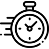 velocidad de carga de la página web icono cronografo